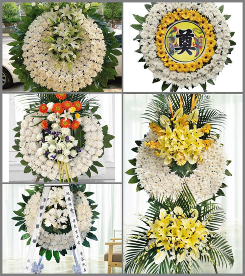 上海奉贤区庄行镇吕桥村花圈速递